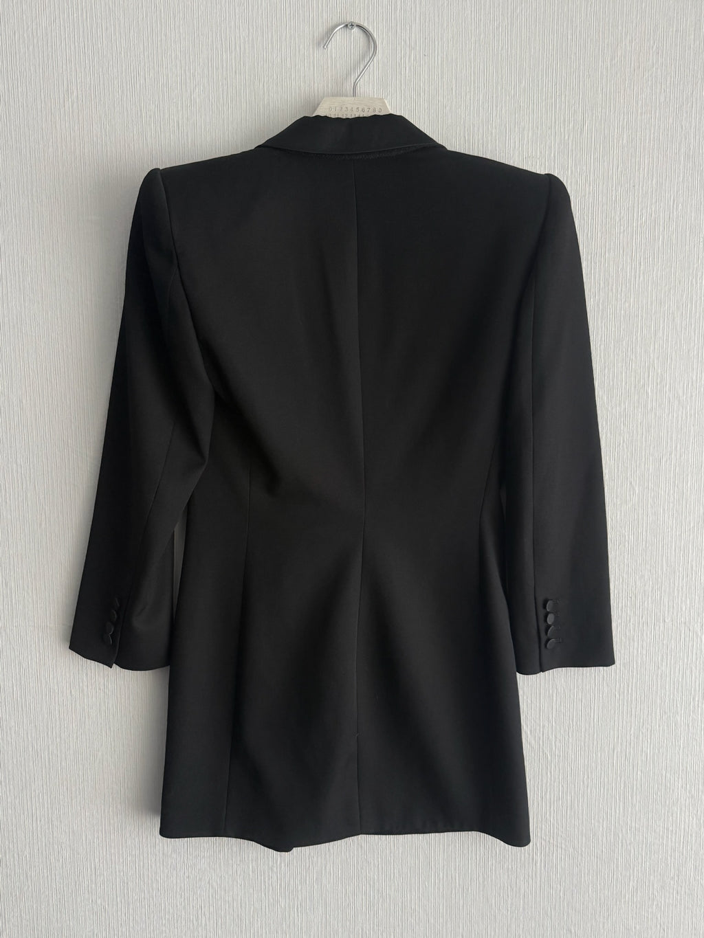 Saint Laurent Black Bow Detail Womens Mini Dress