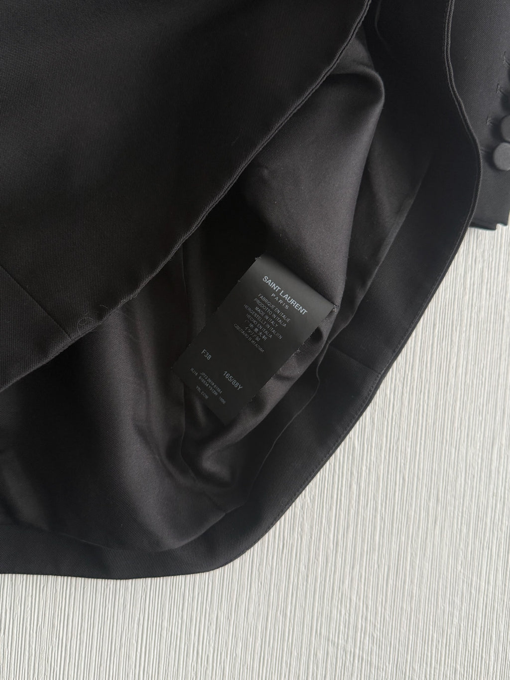 Saint Laurent Black Bow Detail Womens Mini Dress