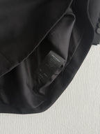 Saint Laurent Black Bow Detail Womens Mini Dress