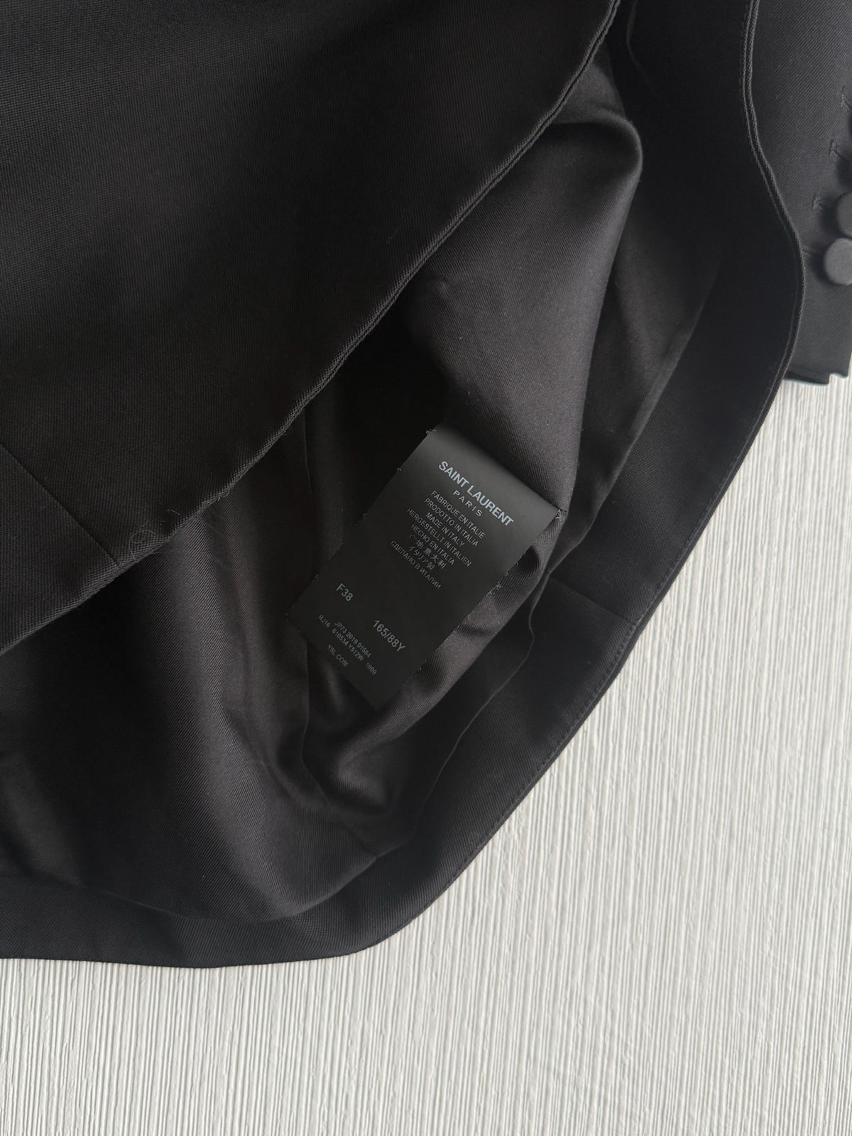 Saint Laurent Black Bow Detail Womens Mini Dress