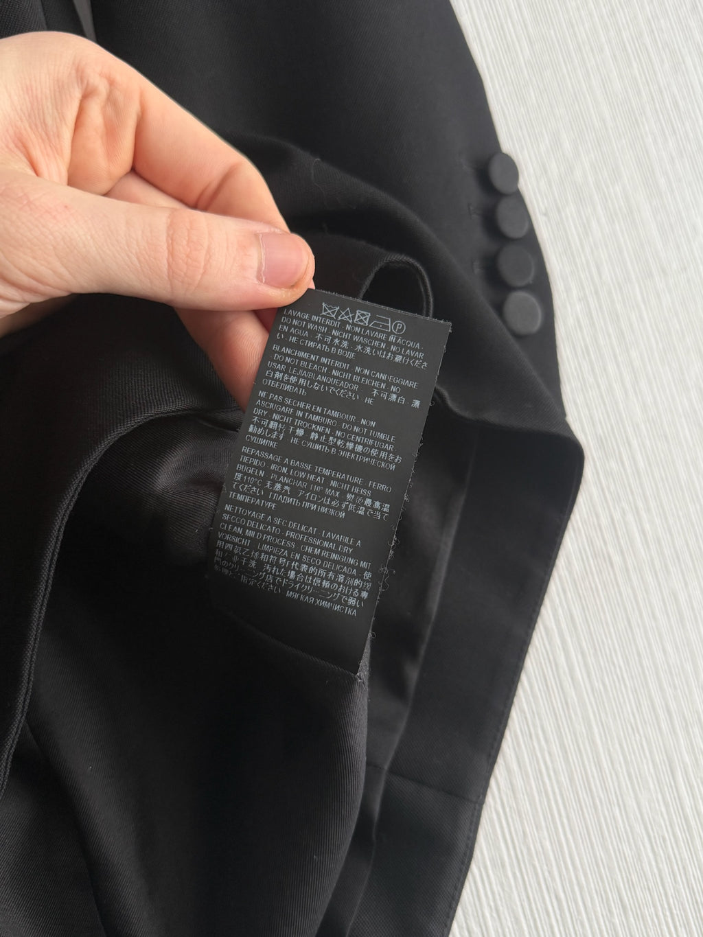 Saint Laurent Black Bow Detail Womens Mini Dress