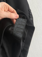 Saint Laurent Black Bow Detail Womens Mini Dress