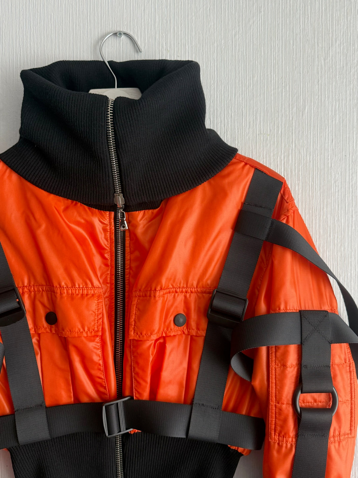 Dolce & Gabbana F/W2003 Runway Orange Nylon Parachute Jacket