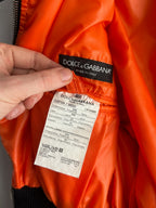Dolce & Gabbana F/W2003 Runway Orange Nylon Parachute Jacket