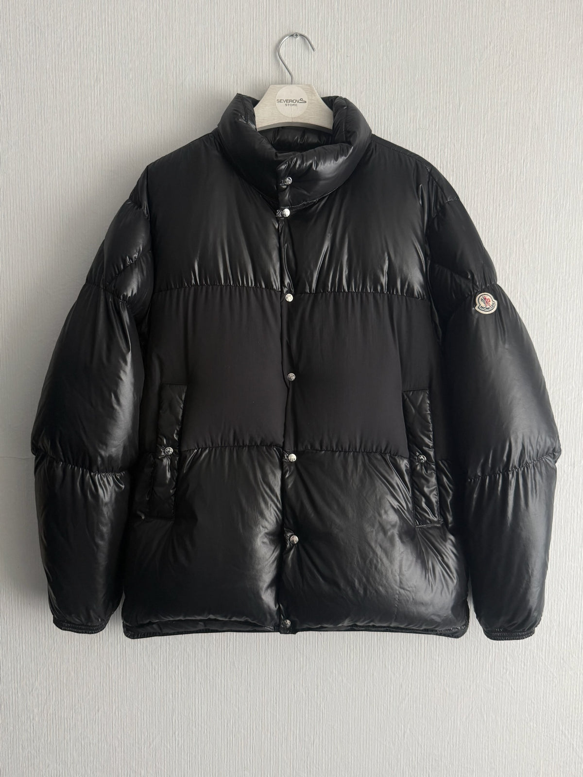 Moncler Aynard Black Nylon Down Puffer Mens Jacket