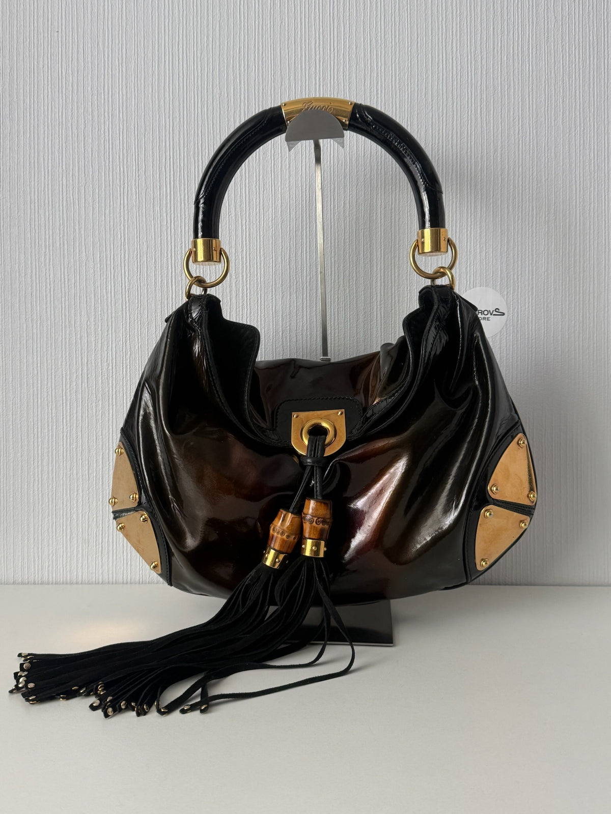 Gucci AW08 Patent Leather Indy Handbag