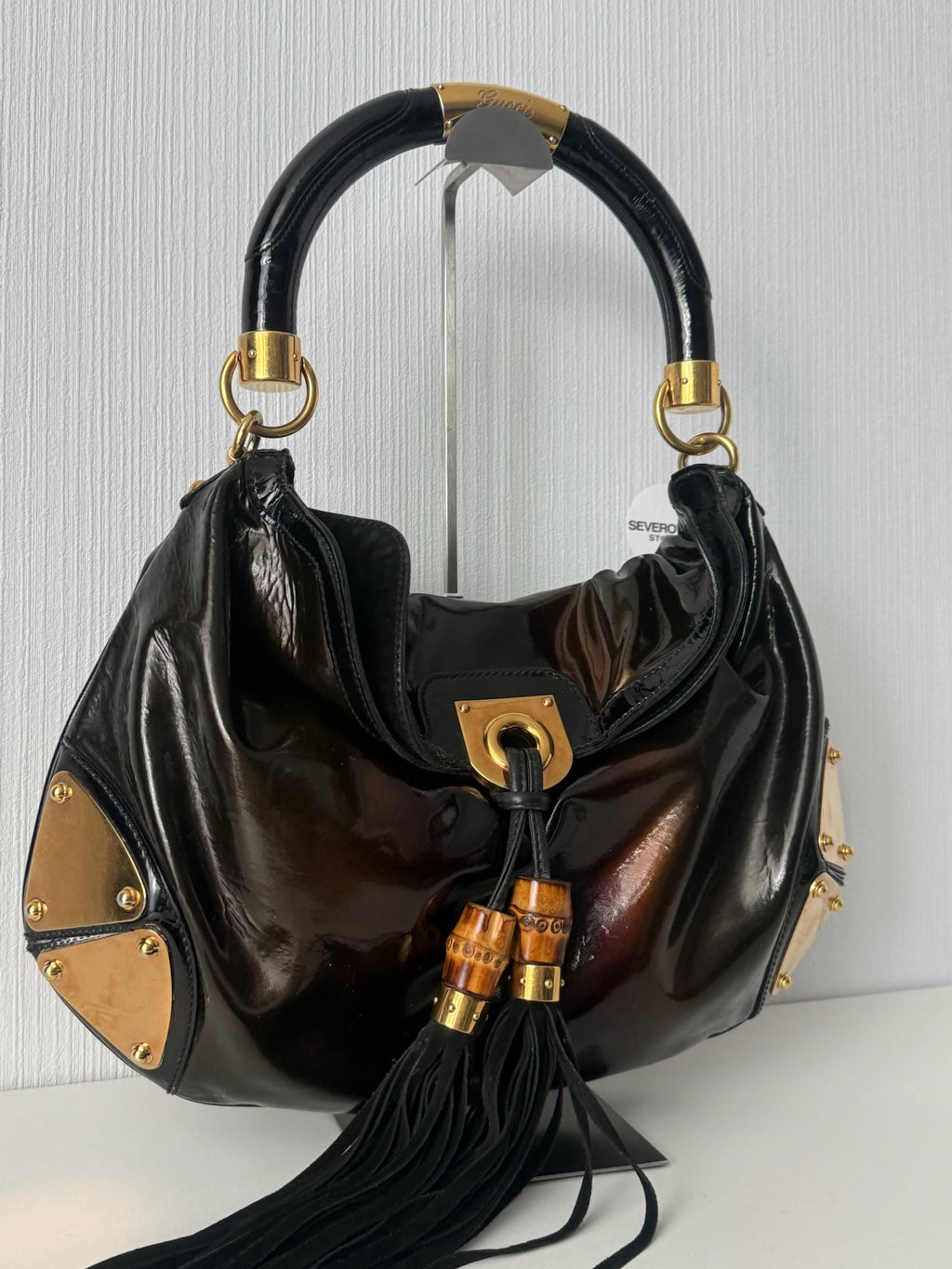 Gucci AW08 Patent Leather Indy Handbag