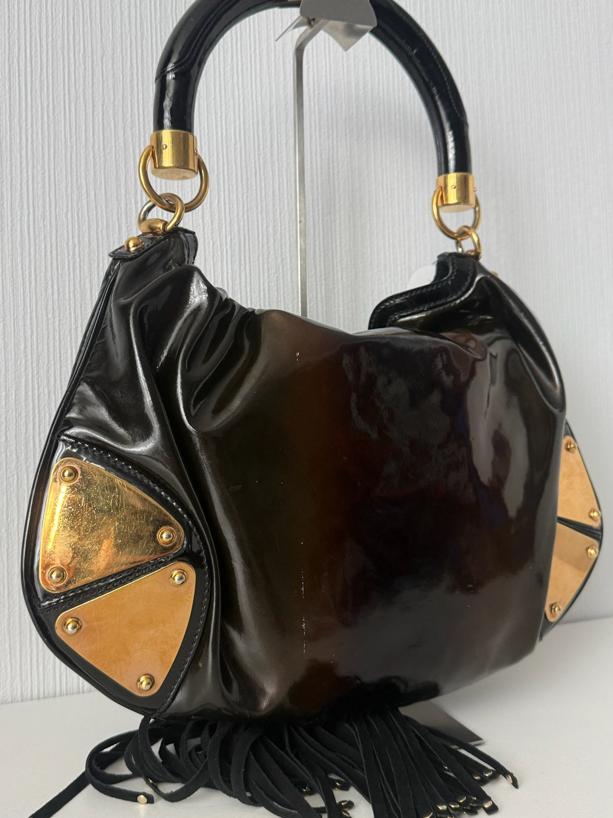Gucci AW08 Patent Leather Indy Handbag