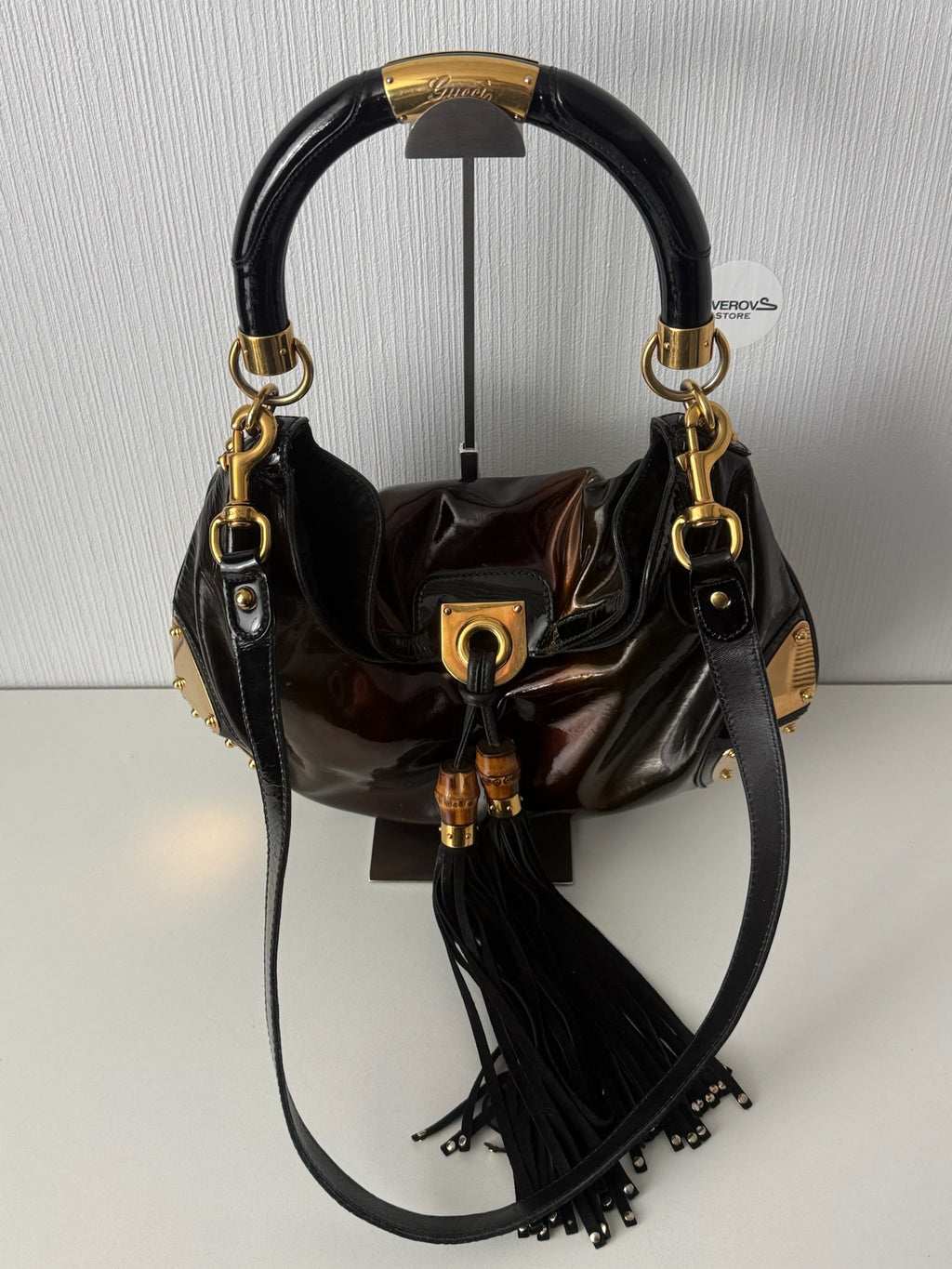 Gucci AW08 Patent Leather Indy Handbag
