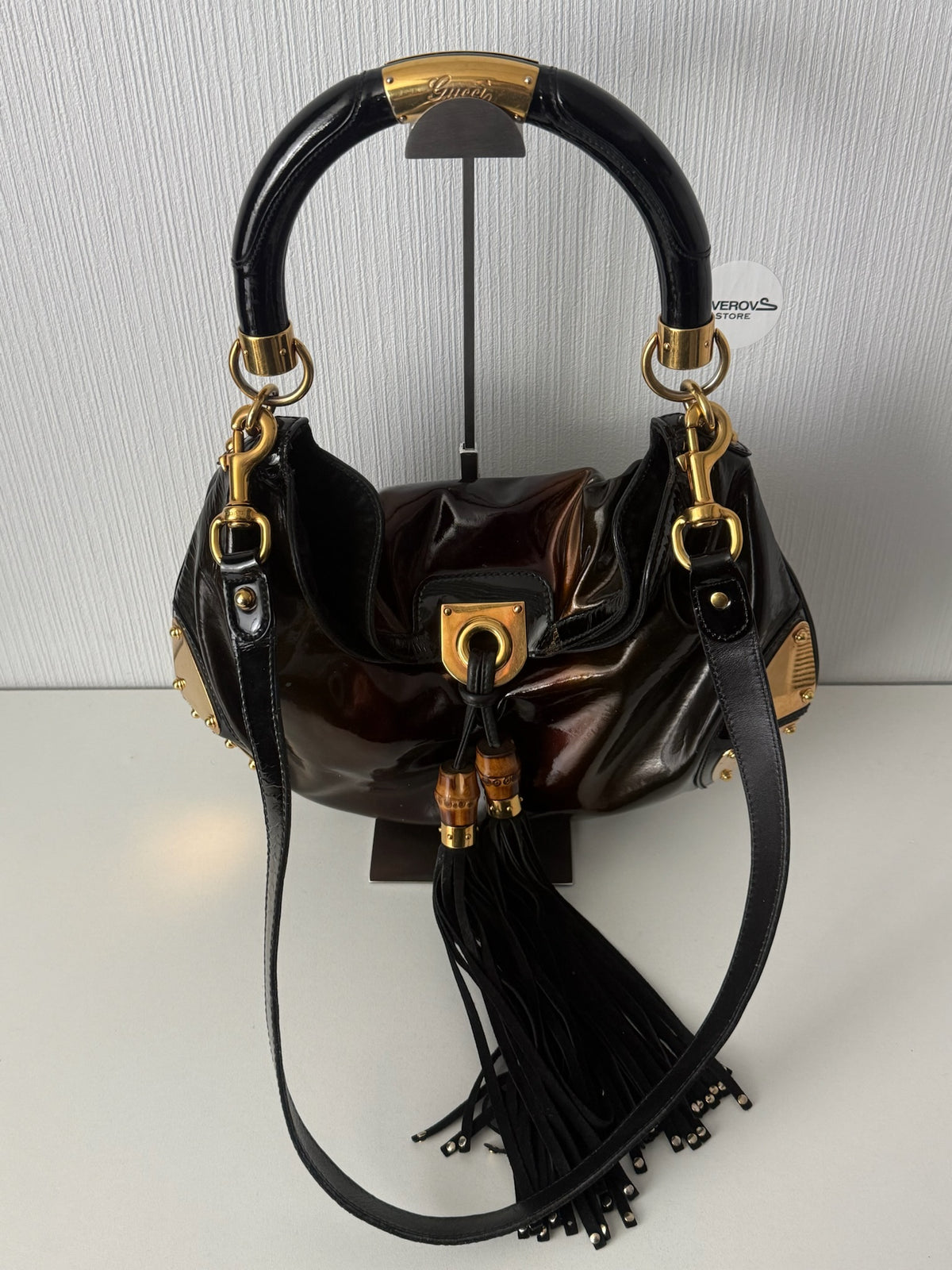Gucci AW08 Patent Leather Indy Handbag