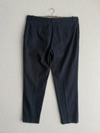 Loro Piana Navy Cotton Cropped Womens Trousers