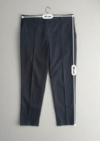 Loro Piana Navy Cotton Cropped Womens Trousers