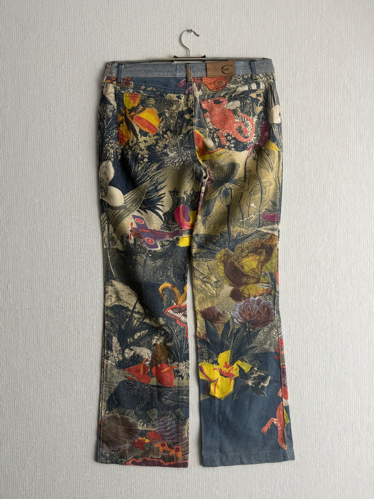 Roberto Cavalli Just Cavalli Y2K Jungle Print Womens Jeans