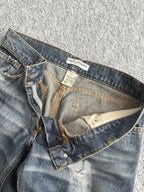 Dolce & Gabbana 2000s Distressed Cotton Straight Leg Womens Jeans