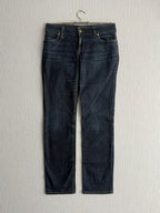 Gucci Dark Blue Denim Low Rise Straight Leg Womens Jeans