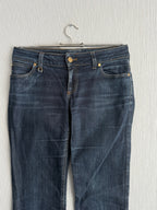 Gucci Dark Blue Denim Low Rise Straight Leg Womens Jeans