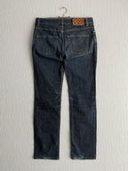 Gucci Dark Blue Denim Low Rise Straight Leg Womens Jeans