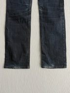 Gucci Dark Blue Denim Low Rise Straight Leg Womens Jeans