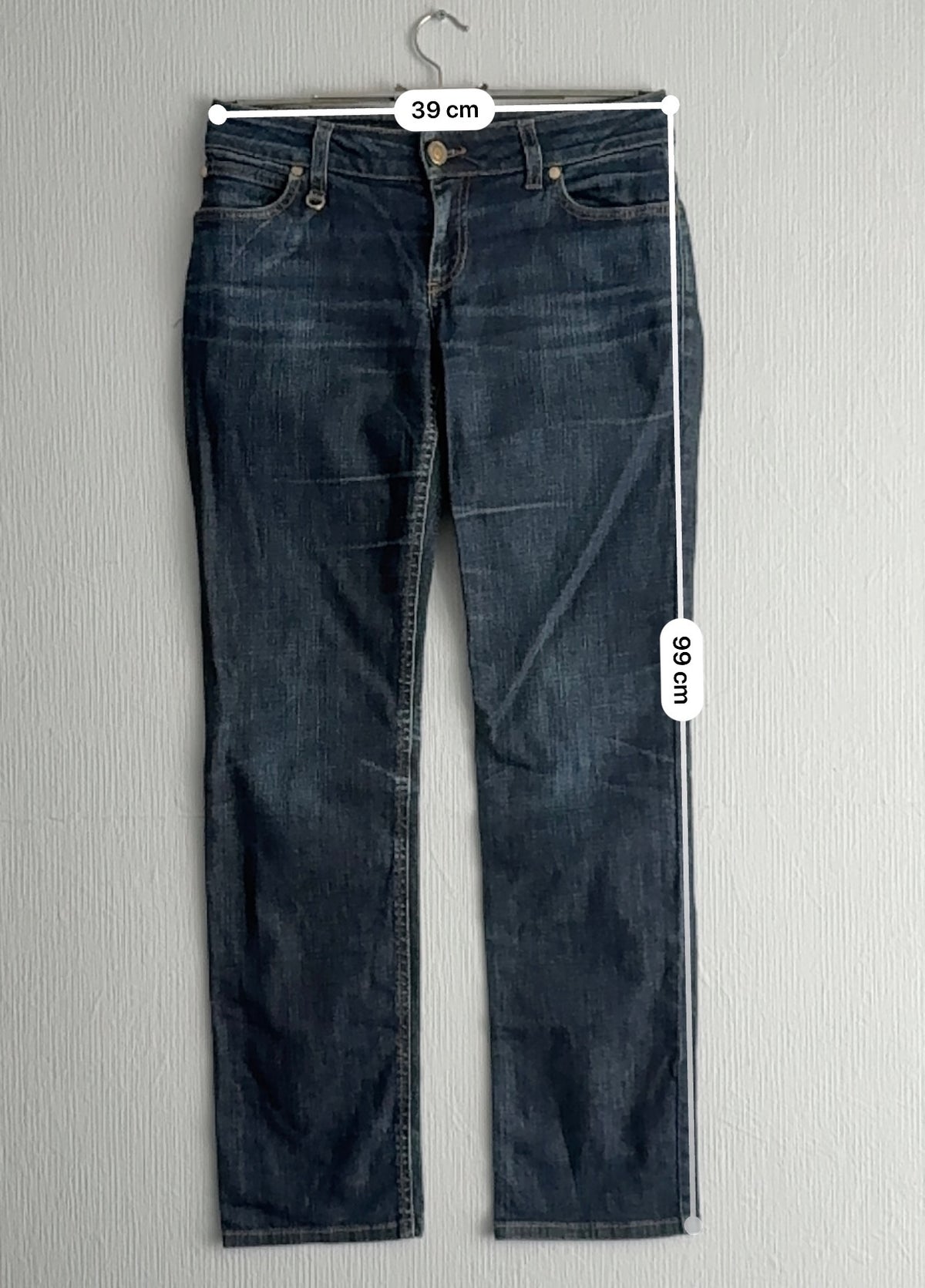 Gucci Dark Blue Denim Low Rise Straight Leg Womens Jeans