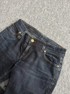 Gucci Dark Blue Denim Low Rise Straight Leg Womens Jeans