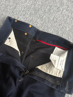 Prada Dark Indigo Cotton High Rise Flared Womens Jeans