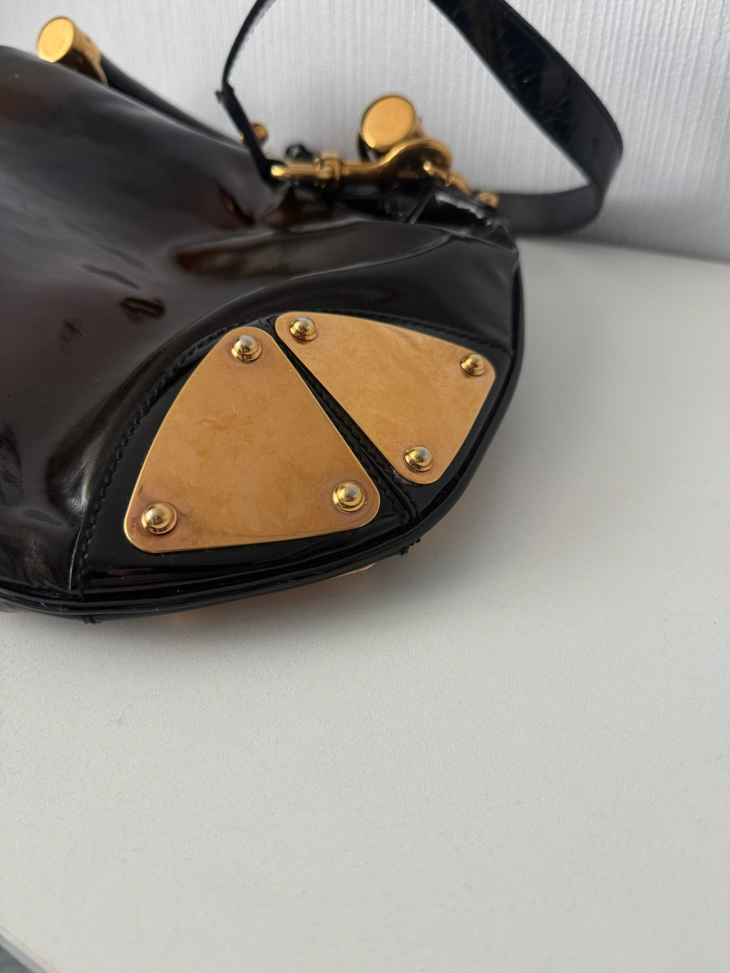Gucci AW08 Patent Leather Indy Handbag